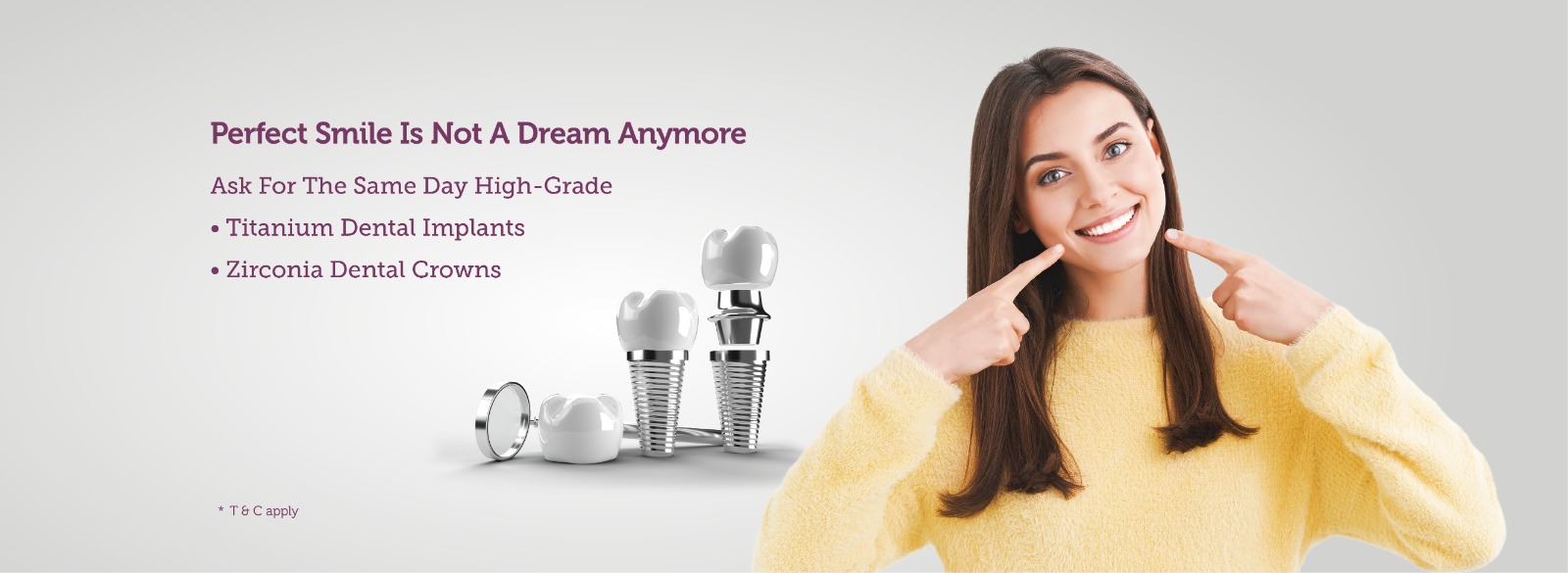 Implants with Crowns – AED 4,499
