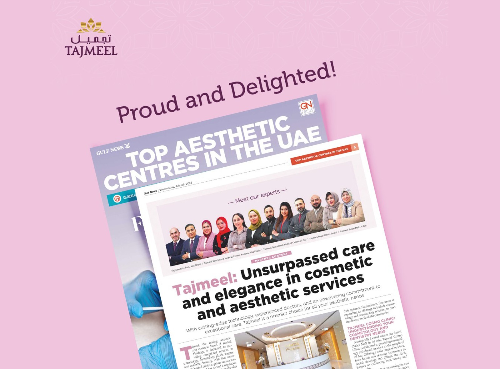 Tajmeel: Unsurpassed care and elegance in cosmetic and aesthetic services